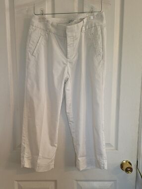 Dockers White Cropped Ankle Pants